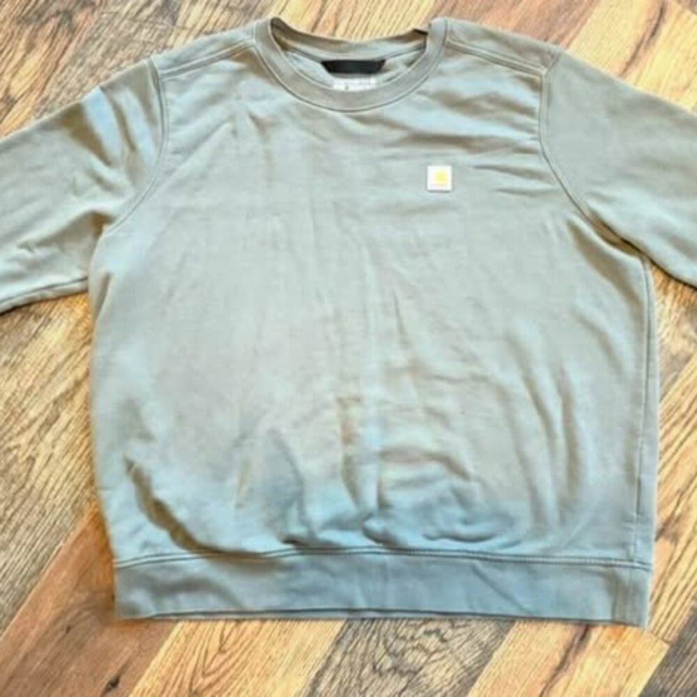 Carhartt Crew Neck Sweatshirt Olive Green XL 16/18 Child